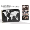 QUADRO DECORATIVO TELA SU LEGNO DECORO WORLD 70X50X1,8CM DECORI ASSORTITI 834813