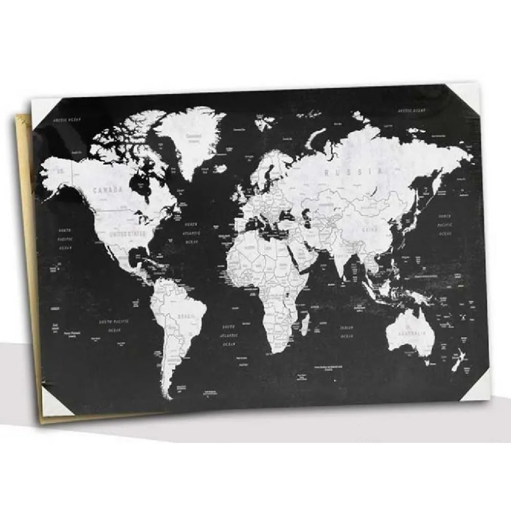 QUADRO DECORATIVO TELA SU LEGNO DECORO WORLD 70X50X1,8CM DECORI ASSORTITI 834813
