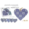 QUADRO QUADRETTO CUORE DECORATIVO 16X19CM CERAMICA MEDITTERANEO 6 DECORI 730726