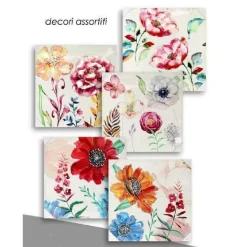 QUADRO QUADRETTO DECORATIVO 60X60X2,5CM TELA SU LEGNO DELUXE DECORI ASS. 723643