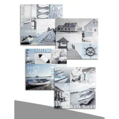 QUADRO QUADRETTO DECORATIVO 45X45X1,5CM TELA SU LEGNO DELUXE DECORI ASS. 709661