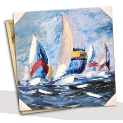 QUADRO QUADRETTO DECORATIVO 60X60X2,5 CM TELA SU LEGNO DELUXE DECORI ASS. 806827