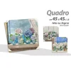 QUADRO QUADRETTO DECORATIVO 45X45X1,8CM TELA SU LEGNO DELUXE DECORI ASS. 806872