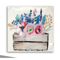 QUADRO QUADRETTO DECORATIVO 60X60X2,5CM TELA SU LEGNO DELUXE DECORI ASS. 730566