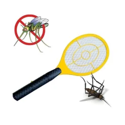 RACCHETTA RICARICABILE FULMINA CON LUCE A LED ZANZARE INSETTI MOSCHE ELETTRICO