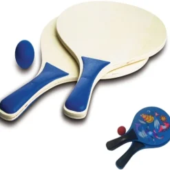 RACCHETTE RACCHETTONI IN LEGNO RACCHETTA CON PALLINA BEACH TENNIS SPIAGGIA MARE
