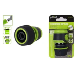 RACCORDO CON INNESTO RAPIDO PER TUBO DA 1/2" 13MM CONNETTORE DA GIARDINO 94756