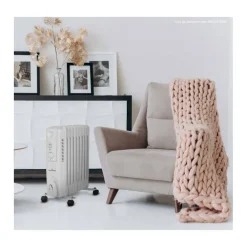 RADIATORE ELETTRICO AD OLIO 9 ELEMENTI CON ROTELLE DA 2000W BASSO CONSUMO STUFA