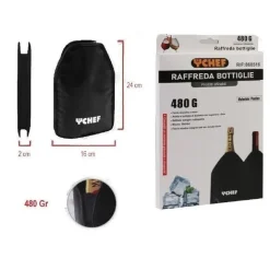RAFFREDDA BOTTIGLIE VINO SPUMANTE REFRIGERA PROSECCO TAVOLO BORSA TERMICA 868516