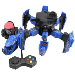 RAGNO SPAZIALE ROBOT GIOCATTOLO TELECOMANDATO WIRELESS 2.4GHZ CON 2 IN 1 Q-9006