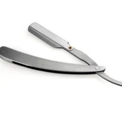 RASOIO BARBA A MANO BARBIERE PIEGHEVOLE SENZA MEZZA LAMA ACCIAIO MANICO PROTETTIVO