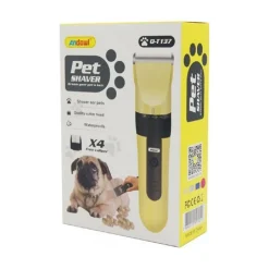 RASOIO ELETTRICO TRIMMER TOSATRICE PER CANI ANIMALI DOMESTICI 4 PETTINI Q-T137