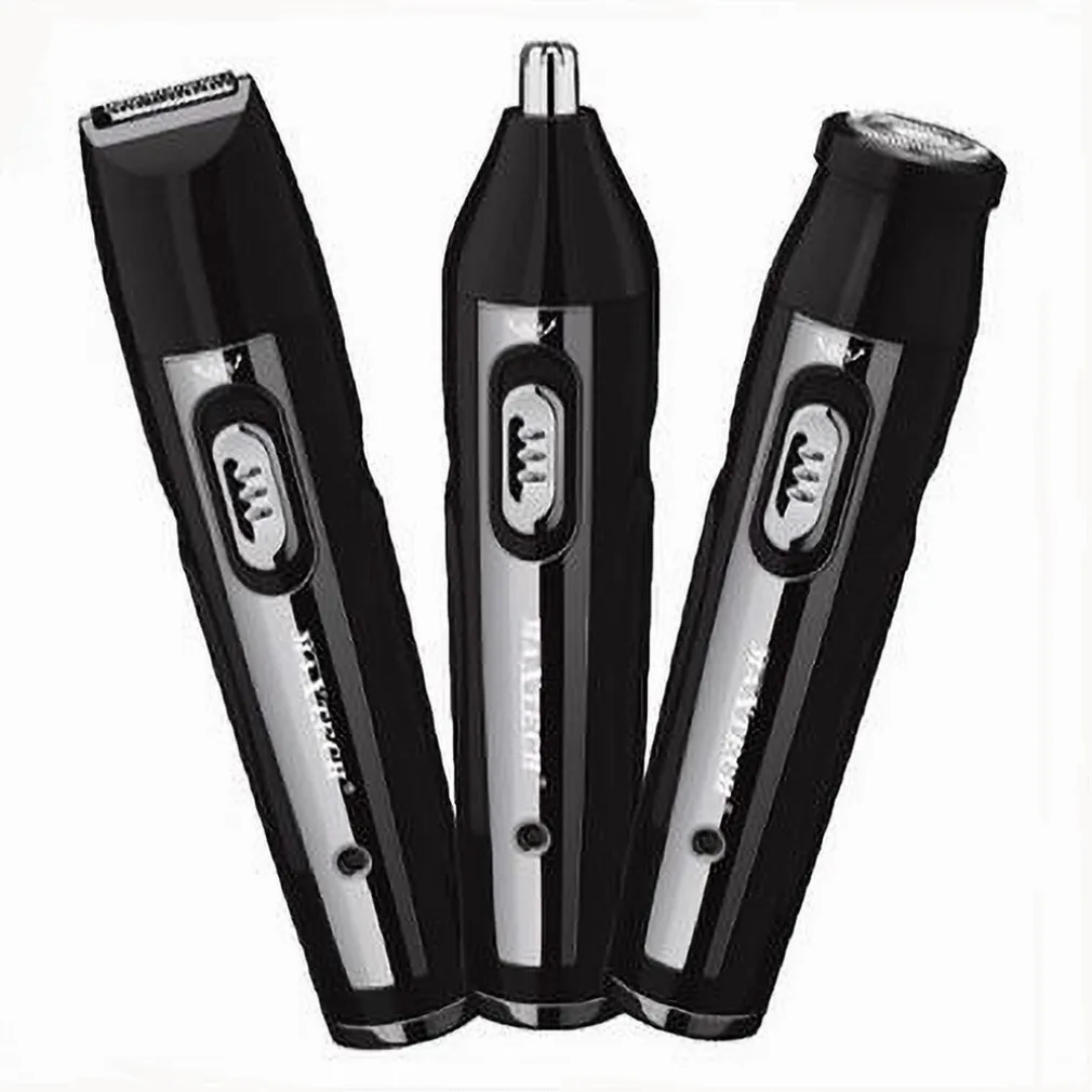 RASOIO RIFINITORE TRIMMER PER PELI NASO ORECCHIE SOPRACCIGLIA 3X1 RIF-NA012