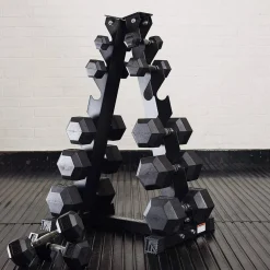 RASTRELLIERA VERTICALE PER MANUBRI MANUBRIO STRUTTURA IN ACCIAIO NERA O ARGENTO