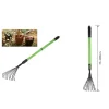 RASTRELLO A 9 DENTI CON MANICO ALLUNGABILE ATTREZZO PER GIARDINO 75-100 CM 90075