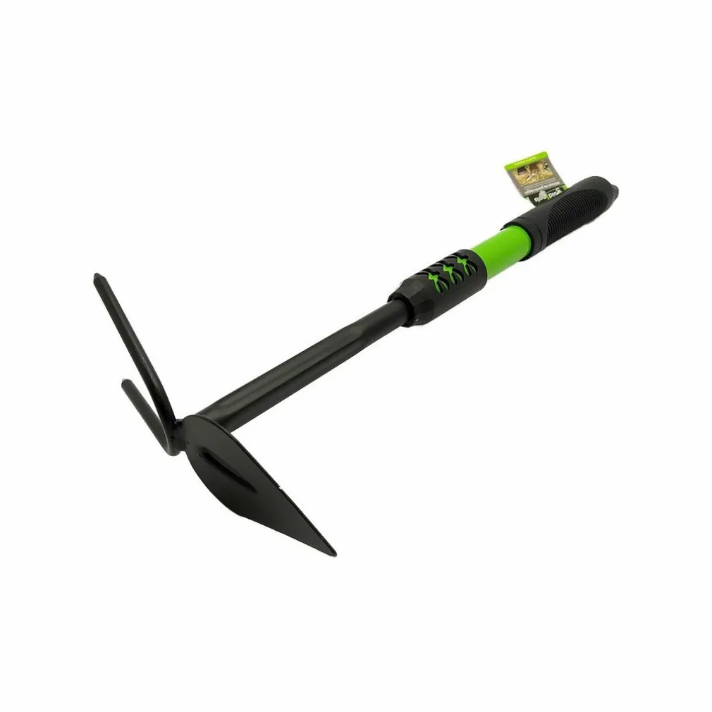 RASTRELLO A PUNTA CON BIDENTE IN METALLO IMPUGNATURA IN GOMMA GIARDINO 90066