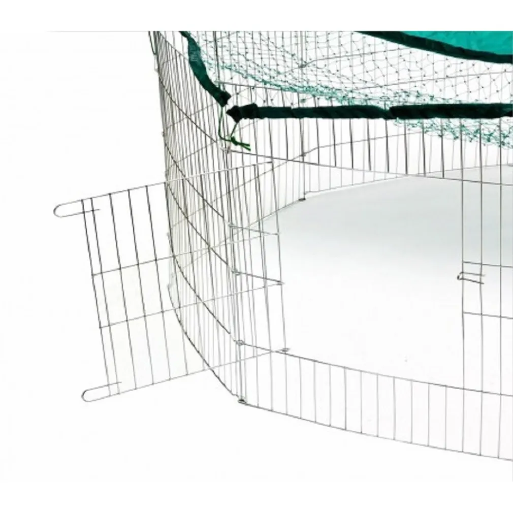 RECINTO OTTAGONALE DA ESTERNO PER ANIMALI PICCOLA TAGLIA CON PARASOLE