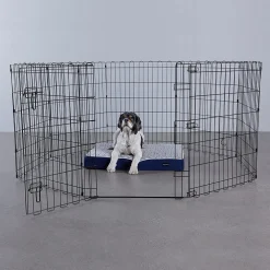 RECINZIONE IN METALLO PER CANI PIEGHEVOLE PER ESERCIZIO 152,4 X 152,4 X 76,2 CM