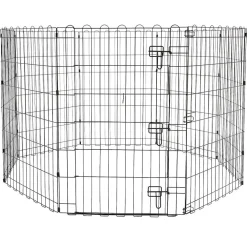 RECINZIONE IN METALLO PER CANI PIEGHEVOLE PER ESERCIZIO 152,4 X 152,4 X 91,4 CM