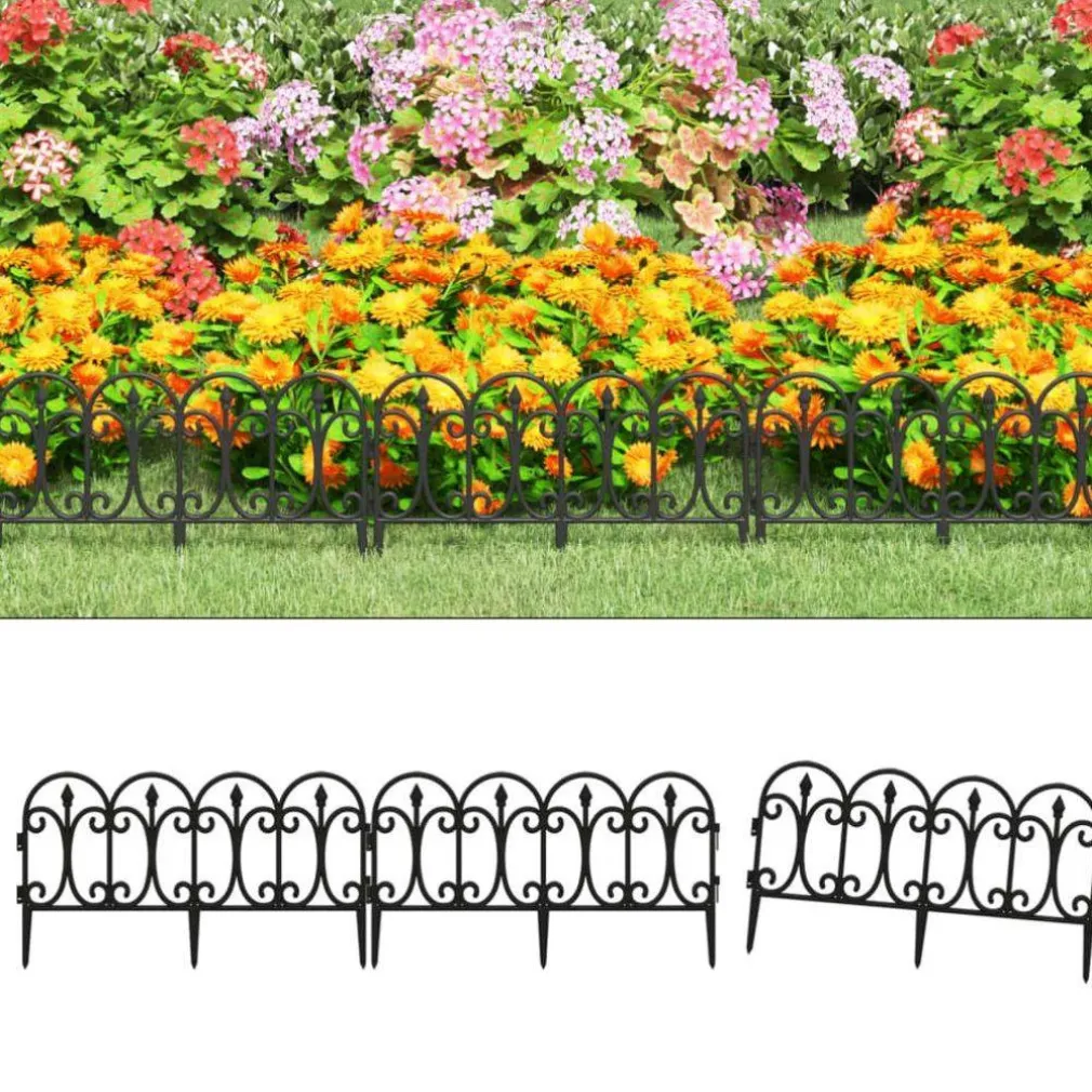 RECINZIONE PER GIARDINO STECCATO BORDO PER PRATO IN POLIPROPILENE DIM 32X60CM