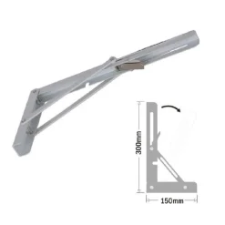 REGGIMENSOLA SUPPORTO STAFFA METALLO PIEGHEVOLE REGOLABILE 30X15CM BIANCO 91289