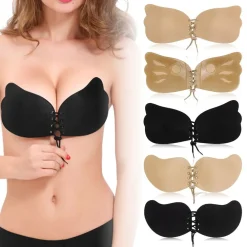 REGGISENO INVISIBLE ADESIVO PUSH UO GEL SENZA SPALLINE INVISIBILE BRA A SCHIENA
