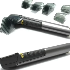 REGOLABARBA RASOIO REGOLATORE BARBA TAGLIO CAPELLI CORPO RIFINITORE LED Q-TM05