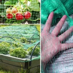 RETE ANTI UCCELLI VERDE IN POLIETILENE PROTEZIONE GIARDINO ORTO PIANTE 2 X 10 MT