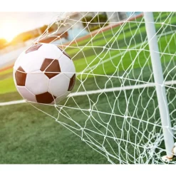 RETE CALCIO PORTA PIEGHEVOLE CORTILE SENZA CORNICE PER BAMBINI ADULTI 5.5X2.1 MT