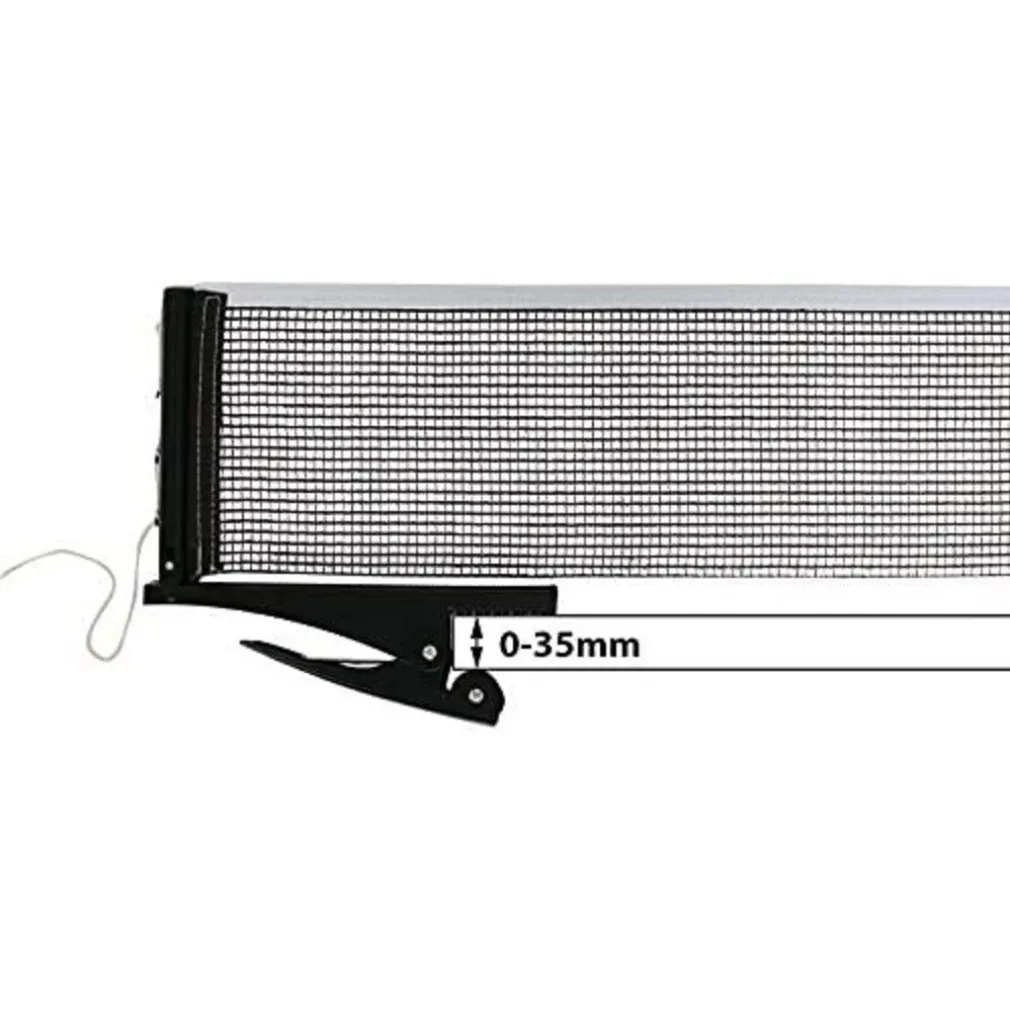 RETE DA PING PONG ATTACCO CLIP ON IN NYLON RESISTENTE BORSA TRASPORTO 175 X 14CM