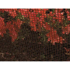 RETE DI PLASTICA PROTETTIVA 1X5 MT MARRONE PER CANCELLI RECINZIONI BALCONI 206612