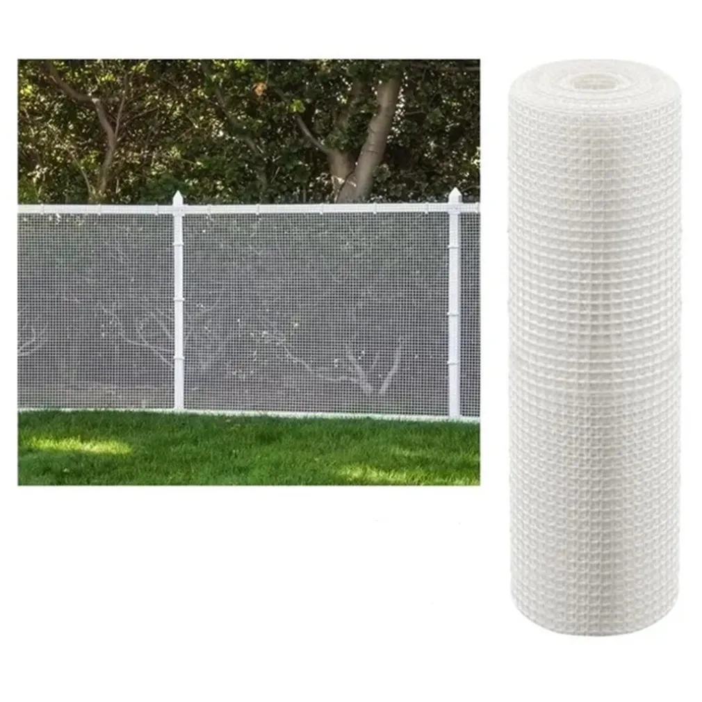 RETE DI PLASTICA PROTETTIVA 1 X 5 MT BIANCO PER CANCELLI RECINZIONI BALCONI 206616