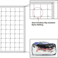 RETE DI RICAMBIO PER PALLAVOLO 9.5X1MT FASCE LATERALI RINFORZATE INTERNI ESTERNI