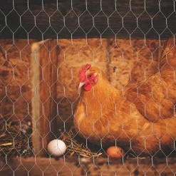 RETE METALLICA ZINCATA A MAGLIA ESAGONALE 16MM 1X10MT RECINZIONE PROTEZIONE GRN61 04318