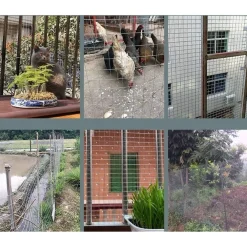 RETE METALLICA ZINCATA 1.5X3MT RECINZIONE PROTEZIONE ALBERI GIARDINO ANIMALI 020250