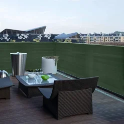 RETE OMBREGGIANTE SCHERMANTE VERDE 1.5X5MT PER PROTEZIONE GIARDINI TERRAZZE 134701