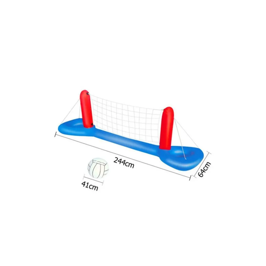 RETE PALLAVOLO GONFIABILE GALLEGGIANTE CON PALLONE 244 X 64 CM MARE PISCINA