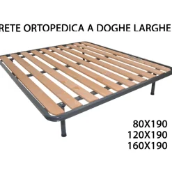 RETE RETI ORTOPEDICA ORTOPEDICHE A DOGHE LARGHE STRUTTURA TUBOLARE 10 LISTELLI