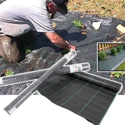 RETE TELO PACCIAMATURA RAFIA ANTIERBACCE PER PIANTINE E ORTAGGI RESISTENTE 2X10M