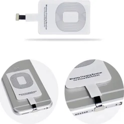 RICARICA VELOCE WIRELESS LIGHTNING IPHONE 5 6 7 8 X POSIZIONABILE DIETRO COVER