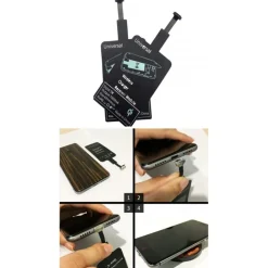 RICARICA VELOCE WIRELESS MICRO USB POSIZIONABILE DIETRO COVER HUAWEI SAMSUNG LG