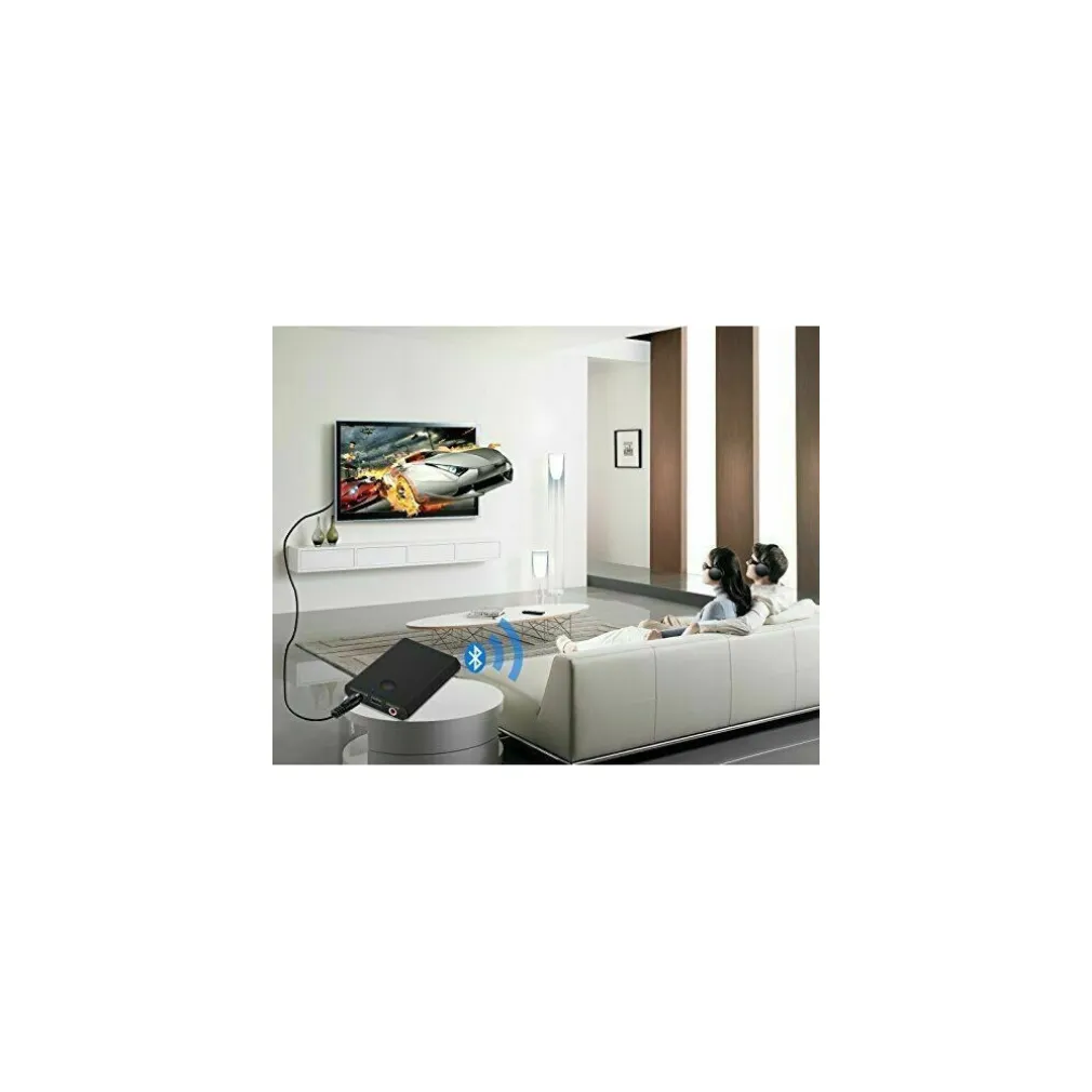 RICEVITORE TRASMETTITORE AUDIO RICARICABILE BLUETOOTH PER TV STEREO CUFFIE Q-M21