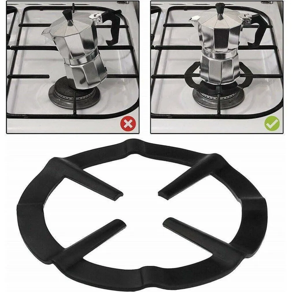 RIDUZIONE IN ACCIAIO 2PZ RIDUTTORI 14CM FORNELLO PIANO COTTURA GRIGLIA POGGIAPENTOLE