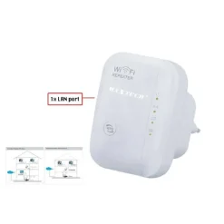 RIPETITORE AMPLIFICATORE DI SEGNALE WIRELESS RANGE EXTENDER 300MBPS WIFI LV-WR03