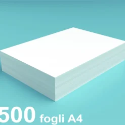 RISMA 500 FOGLI BIANCHI A4 PER FOTOCOPIATRICE STAMPANTE 80 GR CARTA ULTRA BIANCA