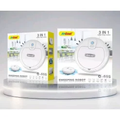 ROBOT 3 IN 1 SPAZZANTE RICARICABILE 3000W PULIZIA ROTONDO PER STANZE CASA Q-65S