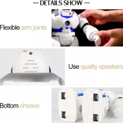 ROBOT QRB INTELLIGENTE TELECOMANDATO SMART INTERATTIVO ELETTRICO BATTERIA GIOCO