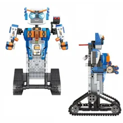 ROBOT TELECOMANDATO SET 477 MATTONCINI COSTRUZIONE FC9002 TECNOLOGIA CINGOLATA