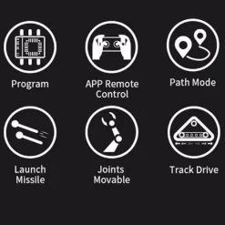 ROBOT TELECOMANDATO SET 477 MATTONCINI COSTRUZIONE FC9002 TECNOLOGIA CINGOLATA