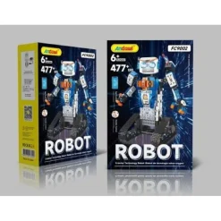 ROBOT TELECOMANDATO SET 477 MATTONCINI COSTRUZIONE FC9002 TECNOLOGIA CINGOLATA